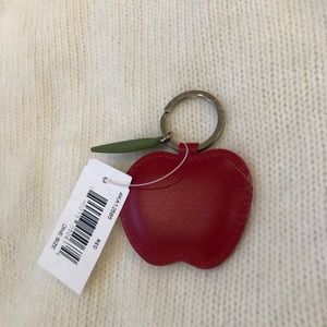 Genuine cowhide Apple keychain.Perfect little gift